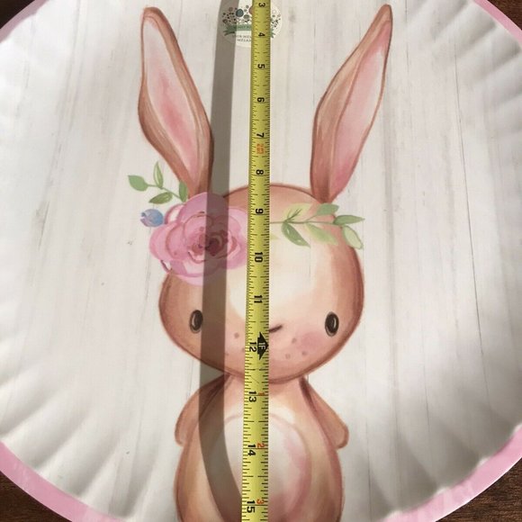 Rabbit Melamine Large Plate Tray Easter Spring - Picture 6 of 9